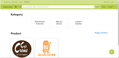 Website for Ecommerce